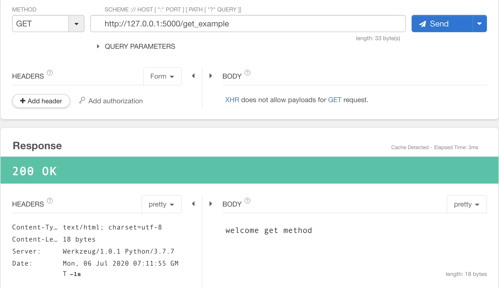 [Flask] HTTP methods